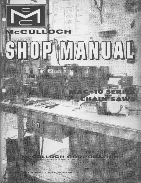 Mcculloch mac 110 chainsaw parts manual pd4218 pdf